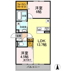 エクシード田中 B棟の物件間取画像